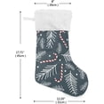 thumbnail image 2 of Coolnut Christmas Branches Stocking 2PCS, Large Fireplace Xmas Hanging Stockings with Plush Cuff for Family Holiday Party Decorations, 17.71"x 12.20", 2 of 7