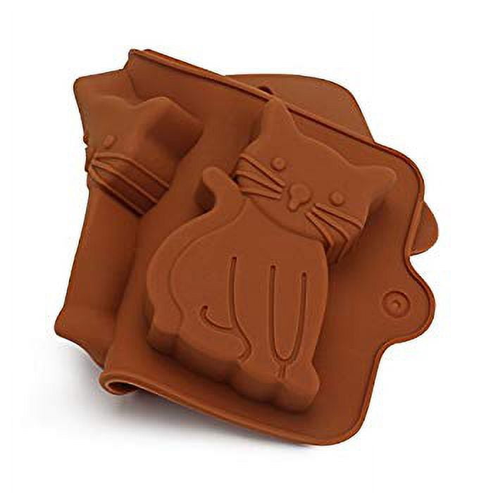 Cute Cat Silicone Mold DIY Ice Tray Chocolate Biscuit Cake Baking Decors  Tools