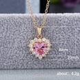 thumbnail image 4 of Necklaces & Pendants Product Category Highlight Elegant Amethyst Heart Pendant Necklace for Women - Jewelry Timeless Accessory, 4 of 7