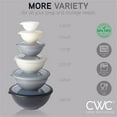 thumbnail image 3 of COOK WITH COLOR 12-Pc Mixing Bowls with Lids Set Plastic Bowls for Kitchen, Black Ombre, 3 of 10
