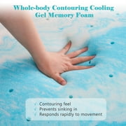 Beddle 2 inches Mattress Topper,Queen Size Cooling Memory Foam Mattress Topper
