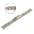 thumbnail image 2 of Watch Bracelet For Rolex Men - Fine Tuning Pull Button Clasp Strap, Stainless Steel Watch Band Chain, 2 of 3