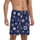 thumbnail image 2 of Fotbe Snowflakes2 Pantalones Cortos de Pijama para Hombre, Ropa de Dormir, Pantalones de Pijama Cortos para Hombre-XX-Large, 2 of 6
