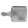 thumbnail image 4 of Assiette de Cuisson en Acier Inoxydable Carrée Rétro Collation Barbecue Dîner Occidental Plat de Service pour Fêtes Pique-Niques Usage Quotidien 2 Pcs, 4 of 9
