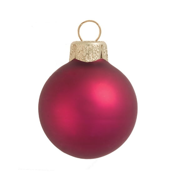 Whitehurst Matte Soft Berry Glass Ball Christmas Ornament 7" (180mm)