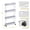Light Grey, variant on HRWGMUKVBG Green 4-Tier Slim Rolling Storage Cart Storage Cart Organizer Rolling Utility Cart, Mobile Shelving Unit Slide Out Storage Shelves For Kitchen Living Room & Dressers Outdoor Decor
