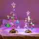 thumbnail image 5 of Cuentas colgantes navideñas con adorno de purpurina, espiral acrílica navideña festiva, 19 cm alto, 5 of 9