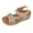 Khaki, variant on Rokment Women's Orthopedic Platform Wedge Walking Sandals with Arch Support Boho Beach Trendy Casual Flower Orthotic Chunky High Heels Dress Summer Shoes for Vacation Black Size 6