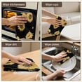 thumbnail image 5 of 4 Pcs Funny Kitchen Towels,Black Yellow Sunflower Pattern Microfiber Dish Towels,Kitchen Tea Towels,Kitchen Towel Set (18" X 26"), 5 of 7