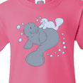 thumbnail image 4 of Inktastic Cute Manatees with Bubbles Youth T-Shirt, 4 of 5