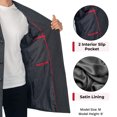 thumbnail image 5 of Alpine Swiss Luke Mens Wool Blend Overcoat Single Breasted Topcoat Tailored Notch Lapel Coat Business Professional GRY 2XL, 5 of 10