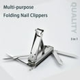 thumbnail image 6 of 5-In-1 Keychain Nail Clipper Kit Manicure Tools Multi-purpose Folding with Nail Clipper Scissors Tweezers Multifunctional, 6 of 10