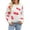 White, variant on Musuos Women's Valentine’s Day Sweater Cartoon Lip Print Long Sleeve Round Neck Loose Pullover Knitwear