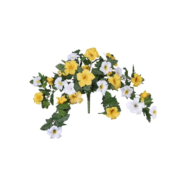 Vidas Colgantes de Pared de Flores Artificiales Al Aire Libre Realistas de 20,47 Pulgadas, Plantas de Patio Al Aire Libre Artificiales para la Decoración Del Jardín Del Balcón de la Boda Del Hogar