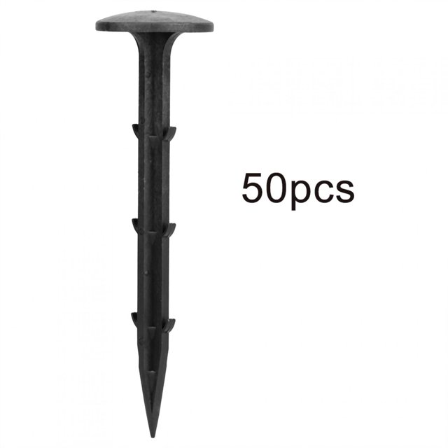 50 estacas de plástico resistentes para toldos de jardín y camping (11 cm)