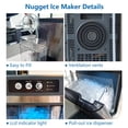 thumbnail image 5 of Nugget Ice Makers Countertop 42lbs/Day Large Capacity One-Click Operation Self-Cleaning Portable Ice Maker with A Detachable 3L Water Tank Scoop Included Ice Machine for Home/Kitchen/Office, 5 of 7