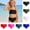#1-Dark Green, variant on Girls Swim Bottoms Only Tummy Control Ruched Bikini Tankini Bottoms Solid Summer Beach Swimsuit Briefs