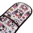 thumbnail image 2 of Dailycode Double Sided Oven Mitt with Loop Heat Resistant Kitchen Long Potholders 7" x 35" Cartoon Bulldog and Flower, 2 of 6
