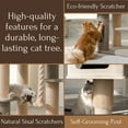 thumbnail image 2 of PetPals 71” Grand Maine Coon™ Cat Tree – Ontario, with Large Condo, Replaceable Cardboard Scratcher (Beige), 2 of 10
