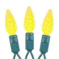 thumbnail image 4 of Novelty Lights 70 Light C6 LED Christmas Mini Light Set, Commercial Grade Outdoor String Lights, Yellow, Green Wire, 24 Feet, 4 of 8