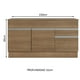 thumbnail image 3 of Mueble de Cocina Madesa Glamy 150 cm 2 Cajones 2 Puertas (Con Tablero) Marrón, 3 of 5