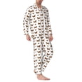thumbnail image 2 of Fotbe Labrador Retriever Dog Pattern Long Sleeve Pajama Set for Men,Sleepwear Set,2-piece Loungewear Set,Soft PJs Comfy Nightwear with Pockets-Large, 2 of 7