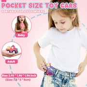Toys for 1 Year Old, Toddler Girl Toys for 2 3 4 Year Old Girl, Pull Back Cars Baby Toys, Dessert Toy Cars for Girls, Friction Powered Car Toy 6 PCS with Storage Bag, Best Birthday Christmas Gifts
