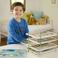 thumbnail image 3 of Melissa & Doug Puzzle Storage Rack - Wire Rack Holds 12 Puzzles, 3 of 6