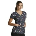 thumbnail image 4 of Dickies EDS Scrubs Top For Women V-Neck Print DK852, 4 of 7