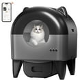 thumbnail image 1 of CATLK Self Cleaning Litter Box, 95L Large Capacity Automatic Cat Litter Box Self Cleaning for Cats, App Control, Safety Protection, 1 Roll Garbage Bags, Black, 1 of 9