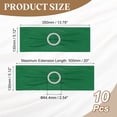 thumbnail image 2 of 10Pcs Fajas de silla, moño para silla, banda elástica de poliéster de 350x130mm con hebilla deslizante para banquete, fiesta, eventos de boda (Verde oscuro), 2 of 6