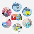 thumbnail image 3 of Homeholiday Plastic Stool Portable Dot Folding Chair Adult High Stool Bathroom Home Children Small Bench, 3 of 8