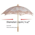 thumbnail image 4 of Floleo Vintage Lace Umbrella Bride Umbrella White Parasol For Wedding,Decoration And Party (Small), 4 of 9