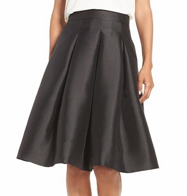 mid length pleated skirts walmart