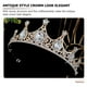 thumbnail image 5 of BRIGHTFUFU Boda Tiara Mujeres Diúdón Corona Boda de boda Corona Corona para cumpleaños, 5 of 8