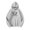 Gray, variant on Halloween Fashion Trend Hand Bone Fleece Skull Hooded Sweatshirt Gray top M