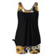 thumbnail image 2 of Traje de Baño de Mujer con Pantalones Cortos Torso Largo Cintura Alta Dos Piezas, Modesto Fluido Impreso Traje de Baño de Control Del Estómago para la Piscina de la Playa Verano, 2 of 6