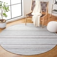 thumbnail image 3 of SAFAVIEH Kilim Malena Striped Polyester Runner Rug, Ivory/Grey, 2'3" x 8', 3 of 10