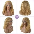 thumbnail image 2 of Lyricalhair Box Braided Wig for Black Women 18" Hand Braids Lace Front with Baby Hair Wigs Micro Twist Cornrow Braid Synthetic Hairpiece, 2 of 6