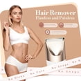 thumbnail image 3 of Bikini Trimmer for Women, 2 in 1 Electric Shaver for Women, Pubic Hair Trimmer Waterproof IPX7 with LED, Bikini Razor for Leg Arm Underarm Bikini Area, Pull Bows Gift Box for Friends - Shell White, 3 of 10