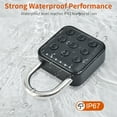 thumbnail image 2 of Spirastell Padlocks,Waterproof Smart Code Box Cabinet 6 Waterproof Smart Combo Padlock Lockers Padlock Lockers Box Outdoor Use Combo Code Padlock Outdoor Lock Locker 6 Code Pad Outdoor Pad ers Box, 2 of 6