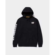 Caterpillar mens Trademark Banner (Regular and Big & Tall Sizes) Hooded Sweatshirt, Black, XX-Large Tall US