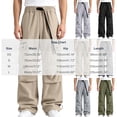thumbnail image 3 of Mens Baggy Hiking Cargo Pants Multi Pockets Parachute Pants Tear Resistant Lightweight Relaxed Fit Wide Leg Pants Outdoor Climbing Trousers, 3 of 8