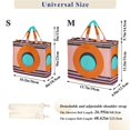 thumbnail image 2 of FORMRS Womens Corduroy Tote Bag Crossbody Shoulder Handbag with Pocket, Orange Circle, 2 of 7