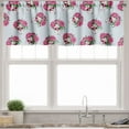 thumbnail image 3 of Ambesonne Sugar Skull Valance & Curtain, Pink Roses and Heads, 55"x36", Pale Blue Pink Green, 3 of 7