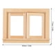 thumbnail image 5 of Ventana de madera, mini ventana de simulación de madera, ventana de casa de muñecas, ventana de madera de casa de muñecas, parte superior de la línea, 5 of 9
