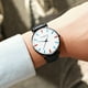 thumbnail image 1 of Reloj de cuarzo para hombre, relojes de moda para hombre, sencillo, negro, blanco, correa de cuero hueca, reloj mecánico, reloj de pulsera, reloj de cuarzo, 1 of 2