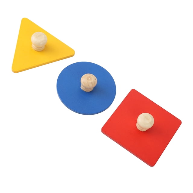 Rompecabezas Geometría Juguete Educativo 3 Colores Madera Fácil de Jugar Inodoro Bebé Rompecabezas Juguete para Regalo para Niños Mayores de 36 Meses ANGGREK Otros