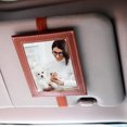 thumbnail image 3 of HEVIRGO Car Sun Visor Photo Frame 4x6 Faux Leather Picture Holder for Car Displays Your Photographs Both Vertically And Horizontally Car Inter Accessories, 3 of 7