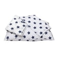 thumbnail image 3 of Bacati - Stars 100% Cotton breathable Muslin 3-Piece Toddler Bedding Sheet Set, Navy, 3 of 6